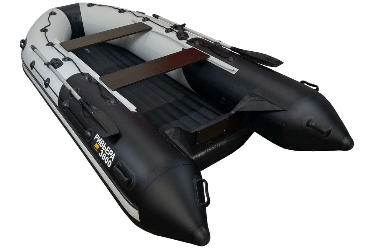 Купить Лодка ПВХ РИВЬЕРА 3600 НДНД Гидролыжа в Москве фото4