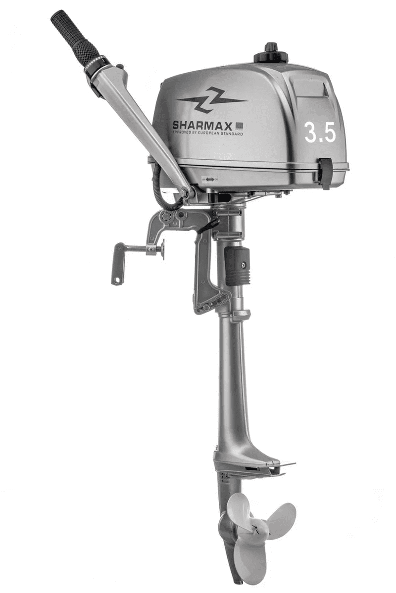 Купить 2х-тактный лодочный мотор SHARMAX SM3.5HS (2024) в Москве