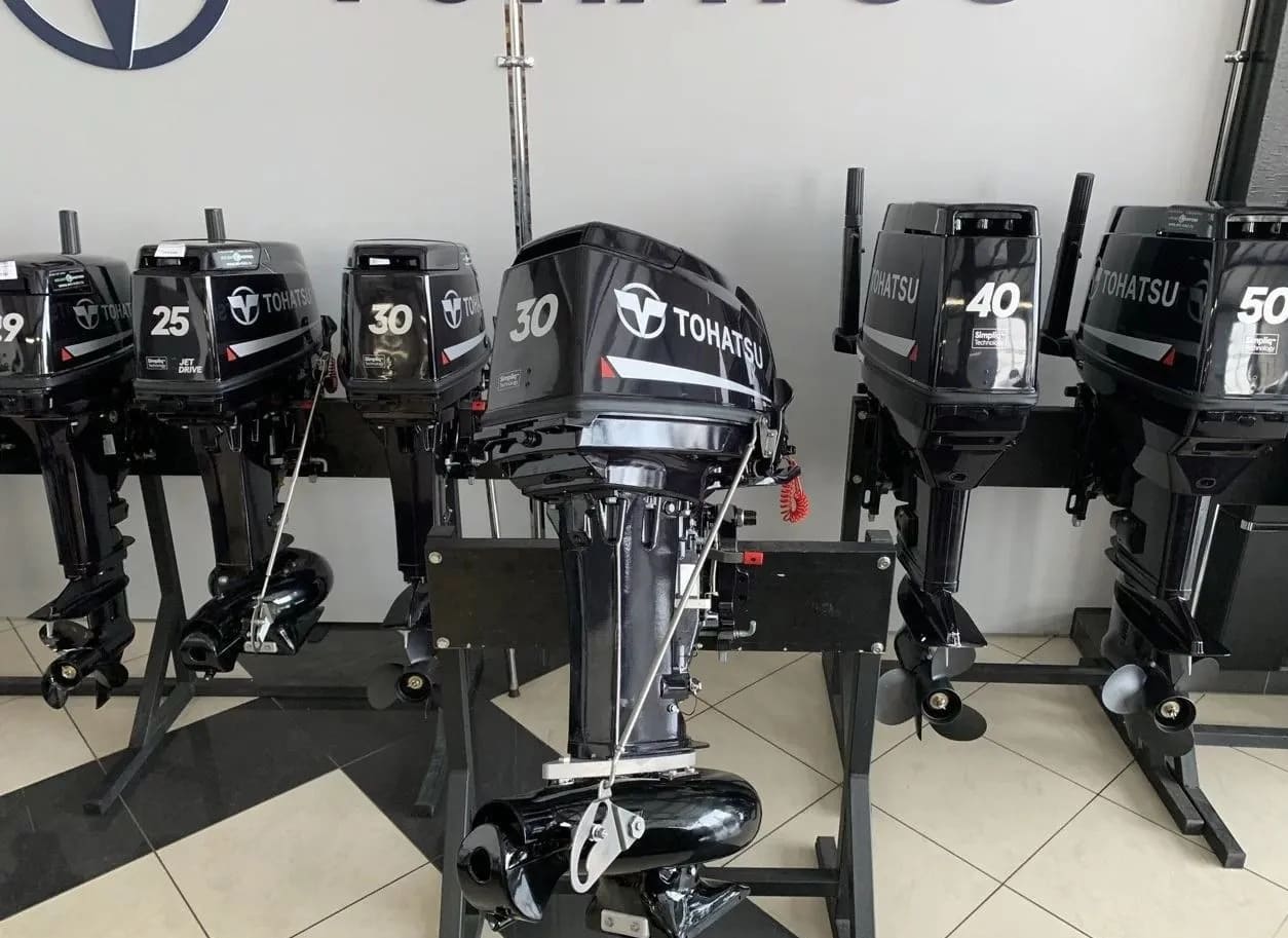 Купить 2х-тактный лодочный мотор TOHATSU M30H S Jet в Москве фото2
