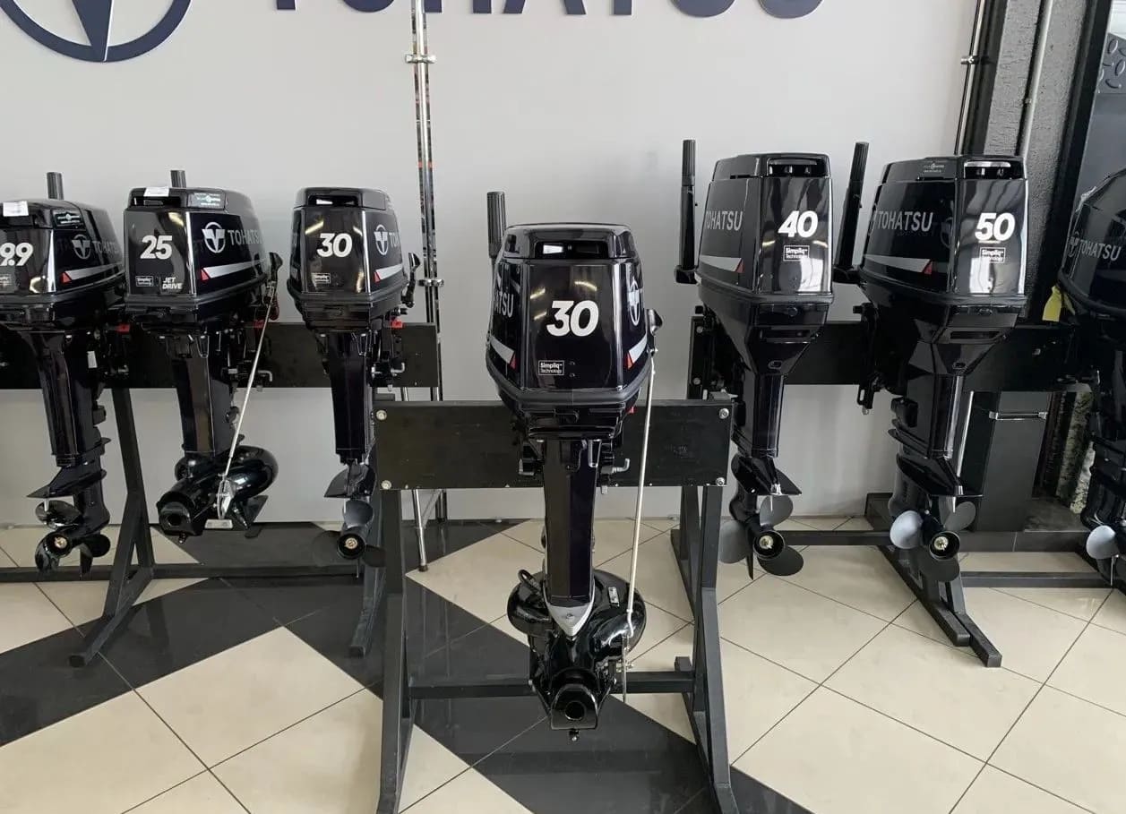 Купить 2х-тактный лодочный мотор TOHATSU M30H S Jet в Москве фото3