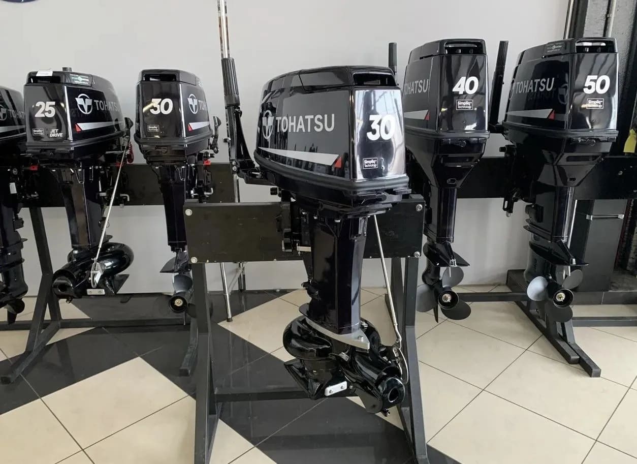 Купить 2х-тактный лодочный мотор TOHATSU M30H S Jet в Москве фото4