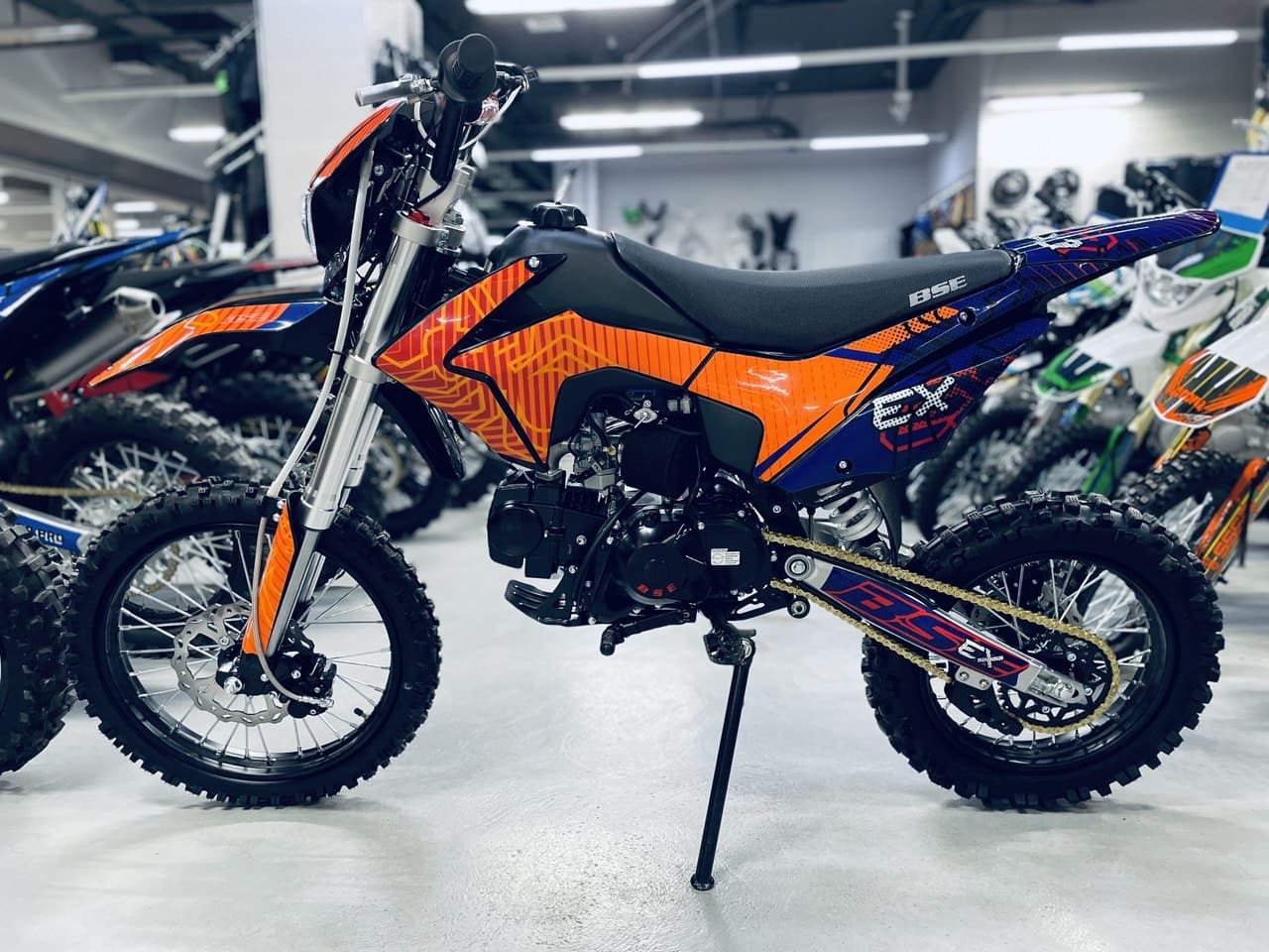 Купить Мотоцикл BSE EX Blue Orange Ant 17/14 PITBIKE в Москве фото2