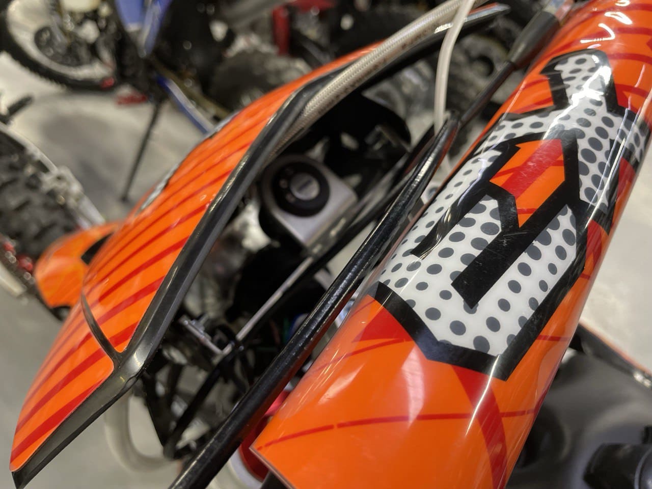 Купить Мотоцикл BSE EX Blue Orange Ant 17/14 PITBIKE в Москве фото7