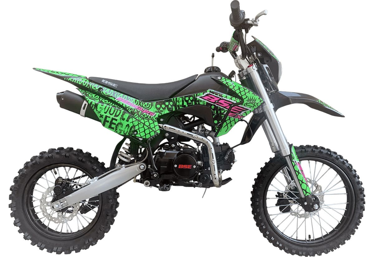 Купить Мотоцикл BSE EX Max13 17/14 Green Pink Neon PITBIKE в Москве