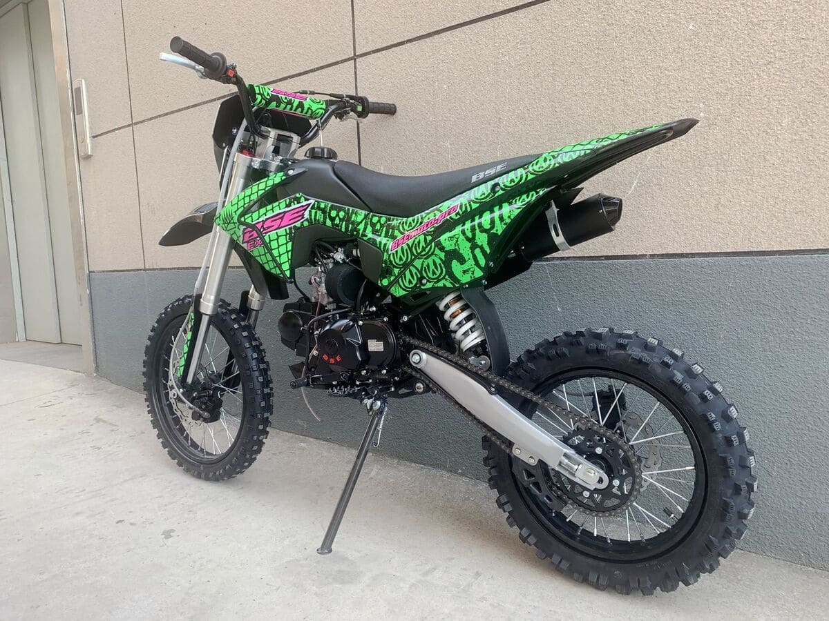 Купить Мотоцикл BSE EX Max13 17/14 Green Pink Neon PITBIKE в Москве фото8