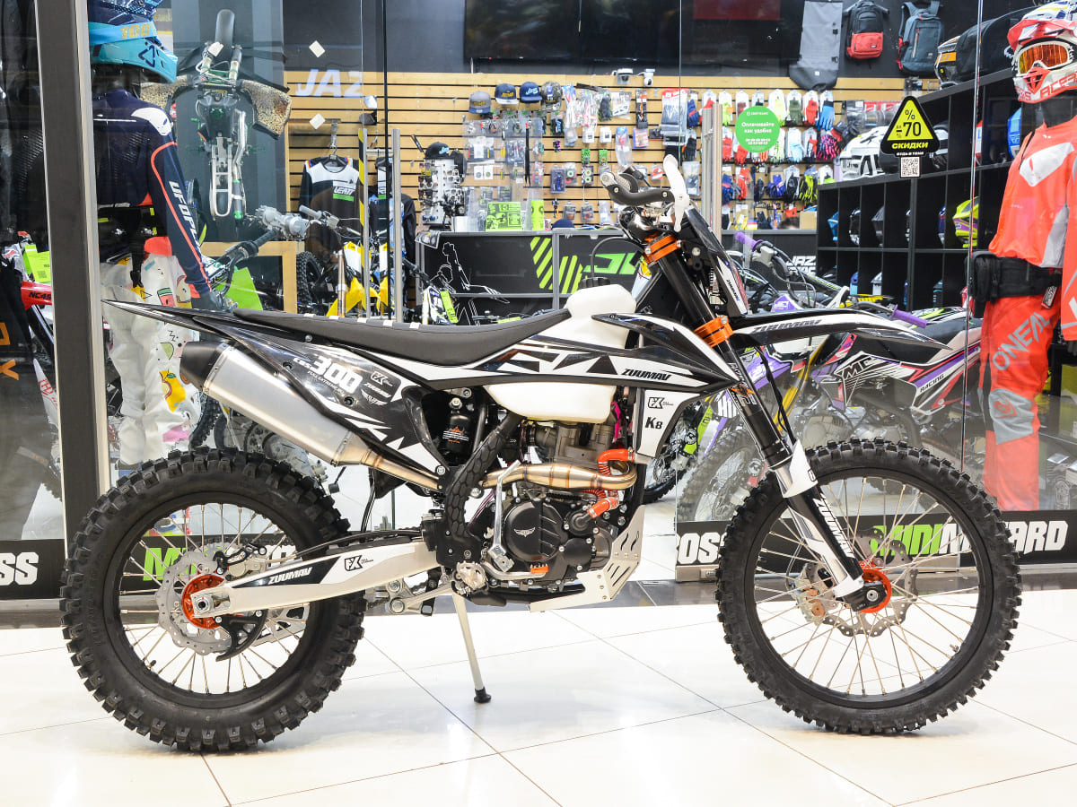 Купить Мотоцикл кроссовый эндуро ZUUMAV FX K8 (CBS-300) Black 21/18 в Москве фото2