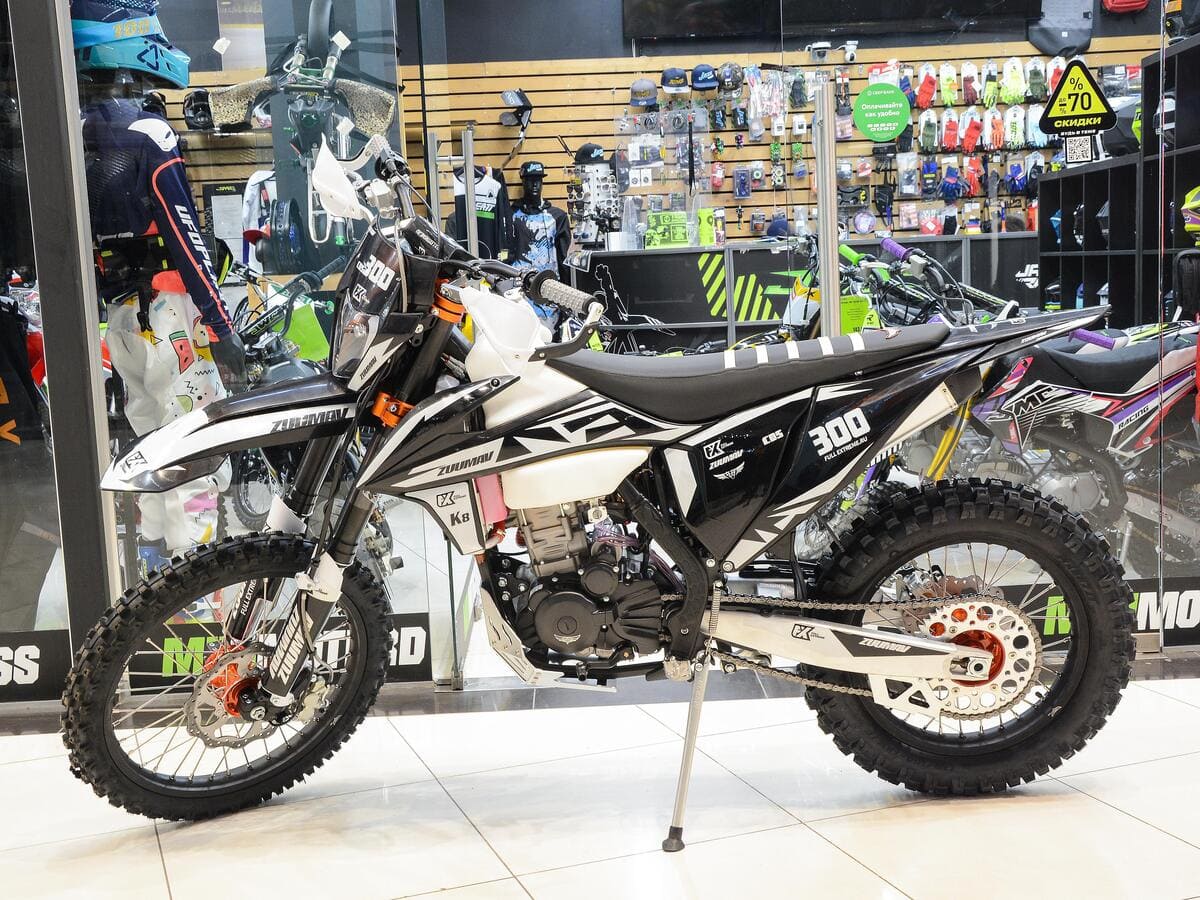Купить Мотоцикл кроссовый эндуро ZUUMAV FX K8 (CBS-300) Black 21/18 в Москве фото3