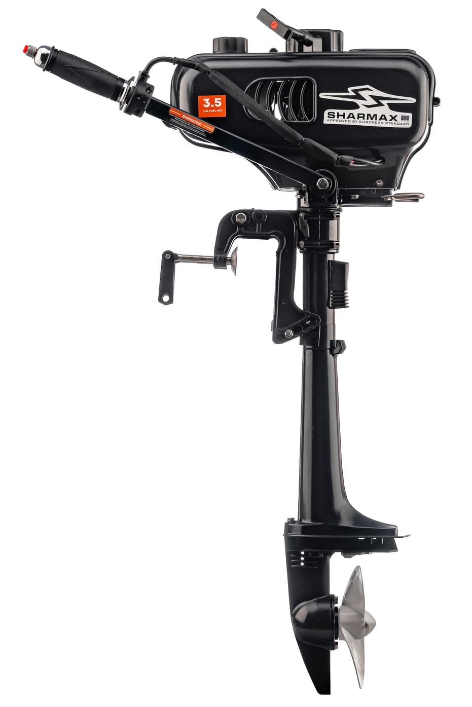 Купить 2х-тактный лодочный мотор SHARMAX SM3.5HS Lite (2024) в Москве