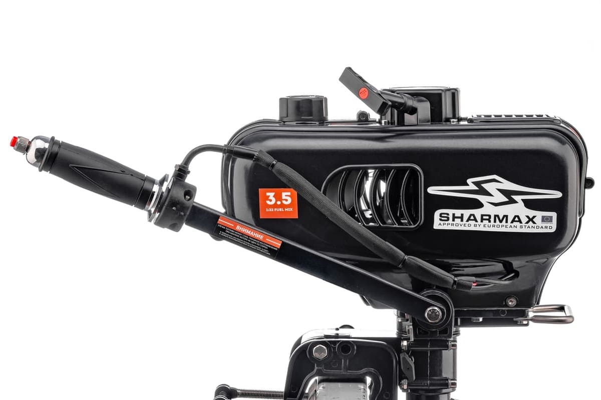 Купить 2х-тактный лодочный мотор SHARMAX SM3.5HS Lite (2024) в Москве фото10