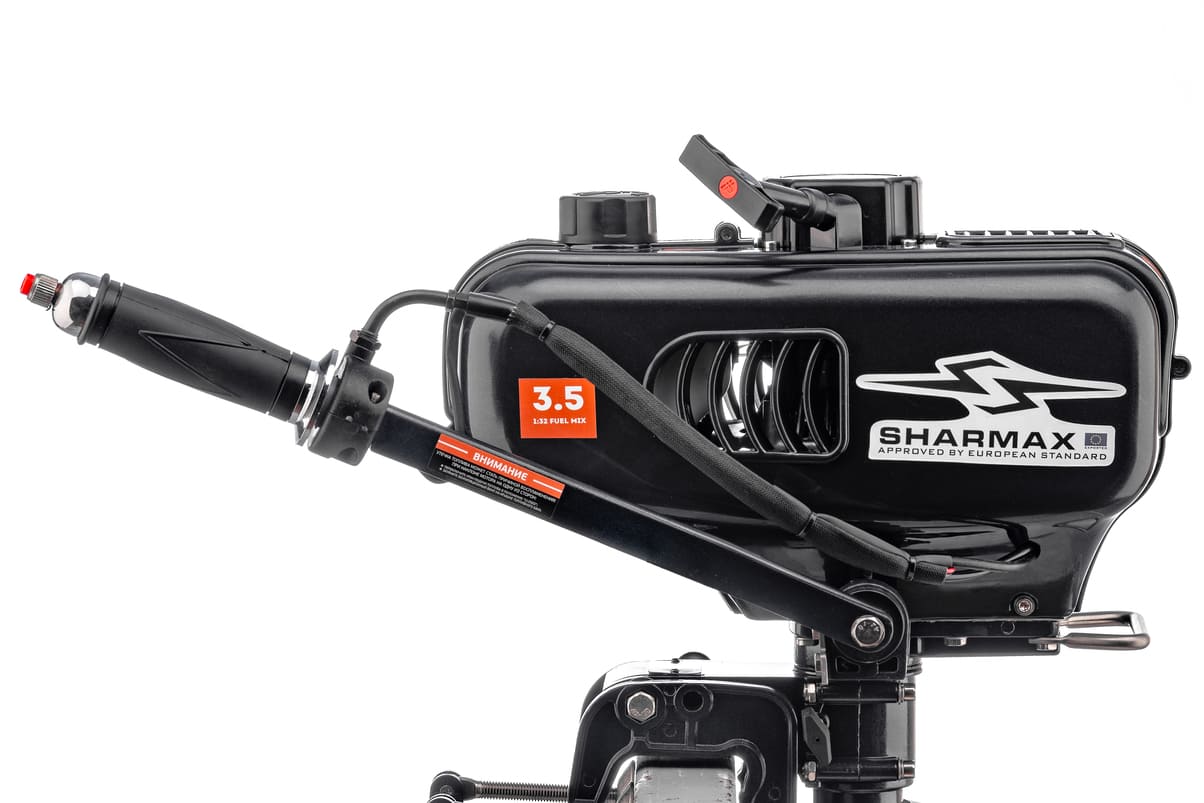 Купить 2х-тактный лодочный мотор SHARMAX SM3.5HS Lite (2024) в Москве фото21