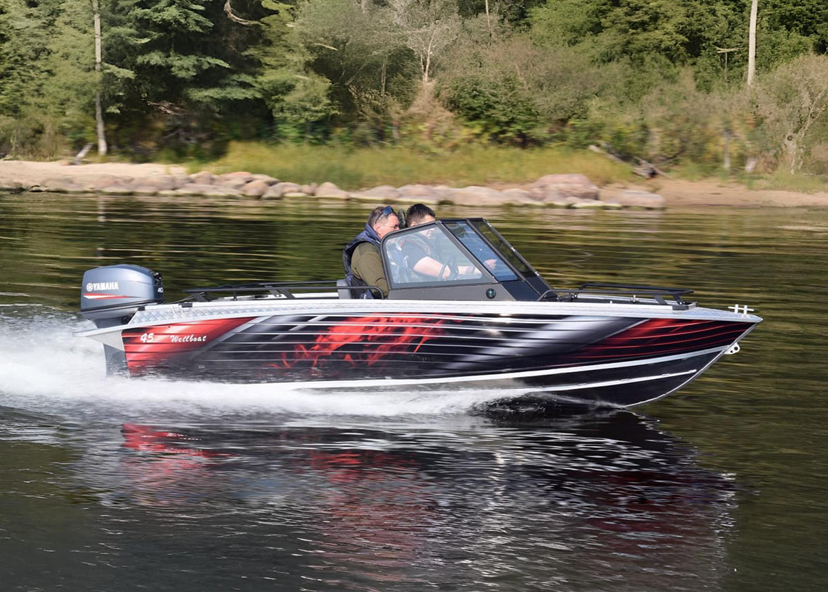 Купить Катер-лодка алюминиевая WELLBOAT 45АU в Москве фото2