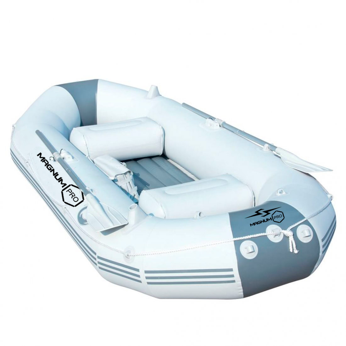 Купить Гребная лодка ПВХ MAGNUM PRO 300 (Серая) гребная, с возможностью установки транца в Москве фото2