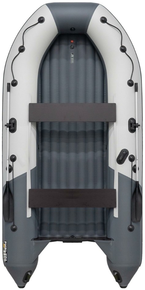 Купить Лодка ПВХ РИВЬЕРА Компакт 3800 нднд "комби" светло-серый/графит в Москве
