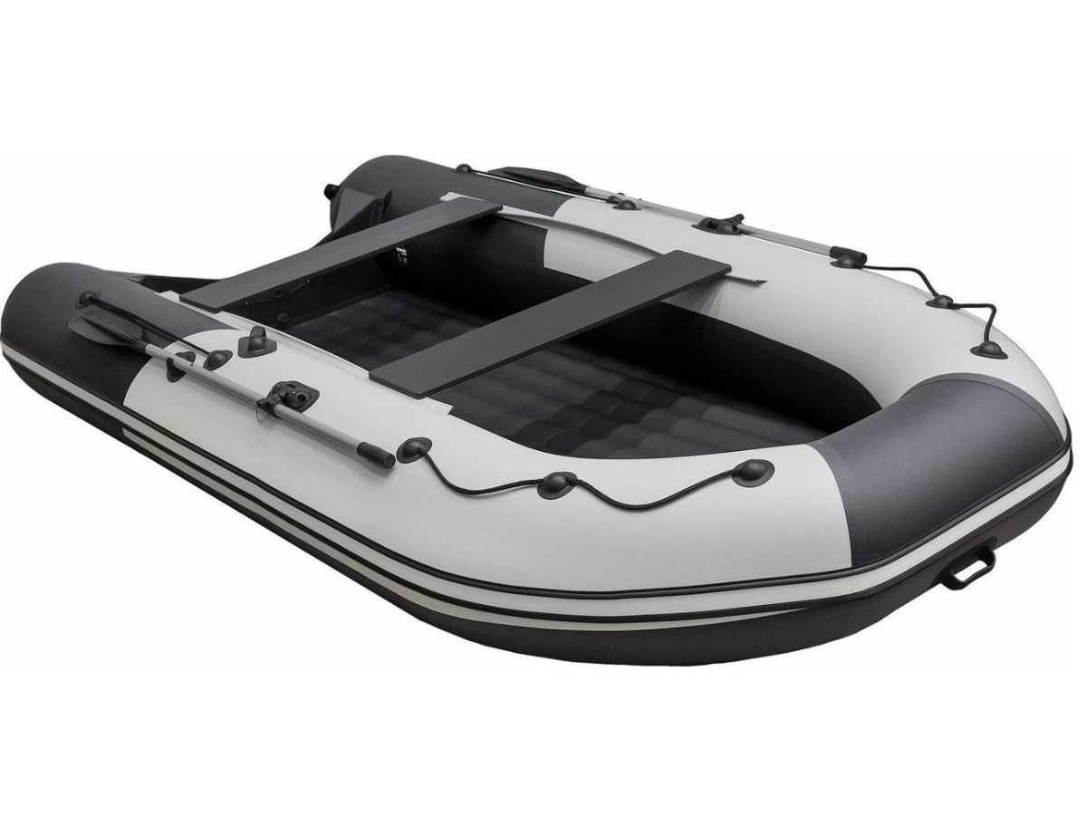 Купить Лодка ПВХ РИВЬЕРА Компакт 3800 нднд "комби" светло-серый/черный в Москве фото4