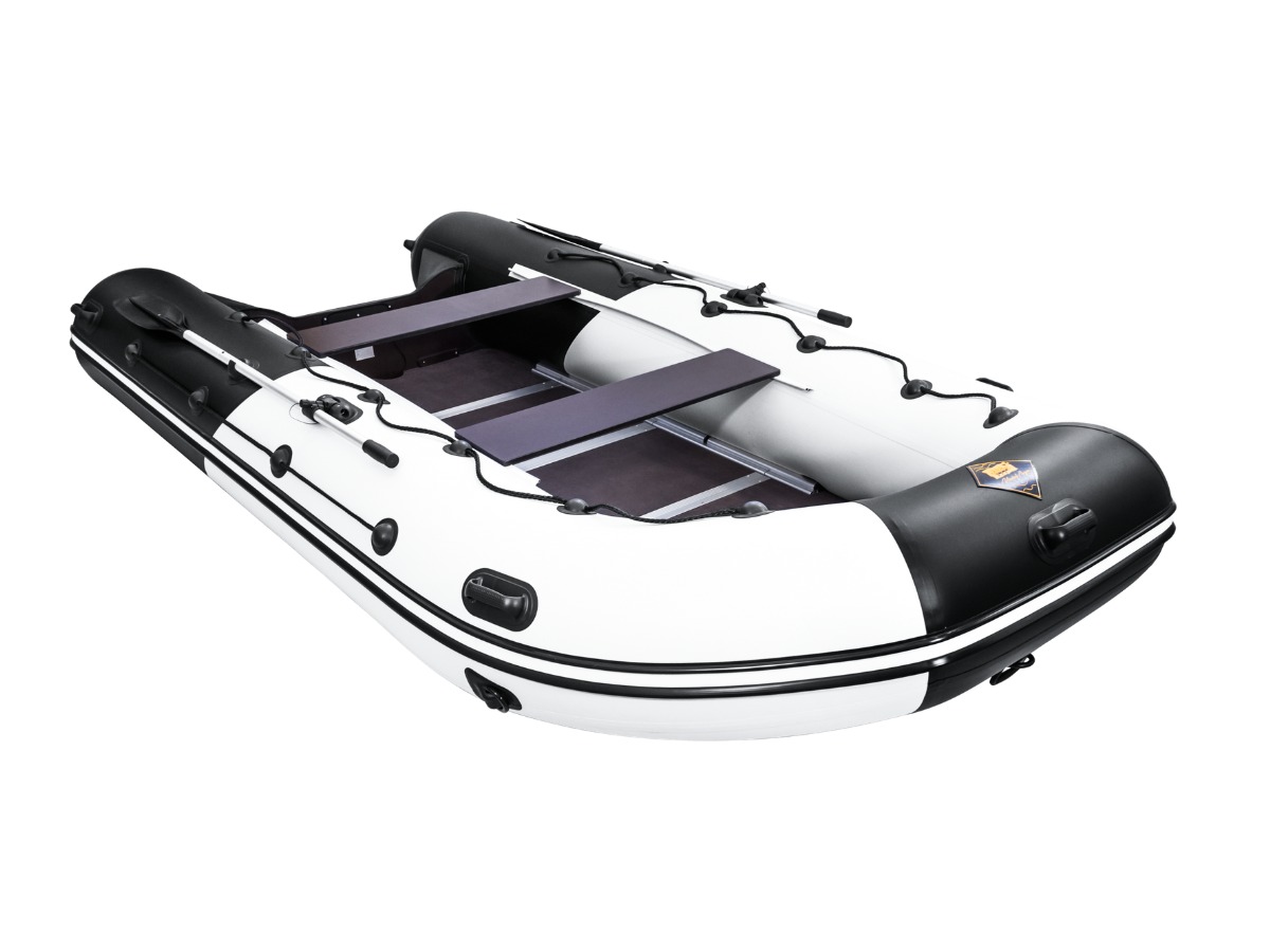 Купить Лодка ПВХ РИВЬЕРА Максима 3800 СК "Комби" светло-серый/черный в Москве фото3