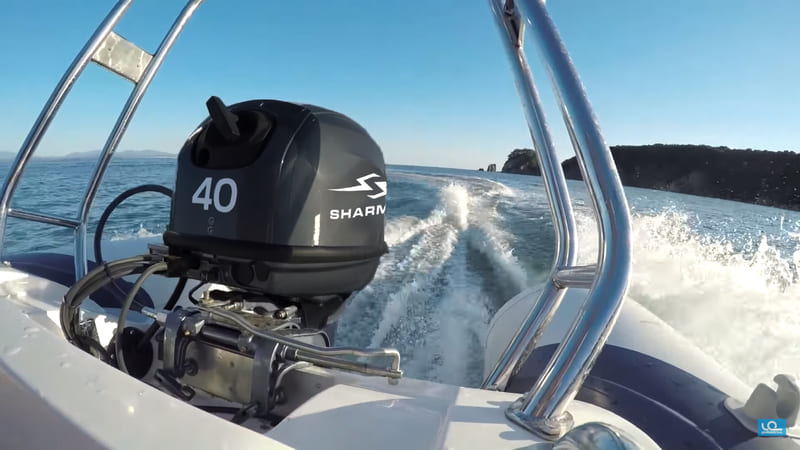 Купить 2х-тактный лодочный мотор SHARMAX SM40HS в Москве фото5