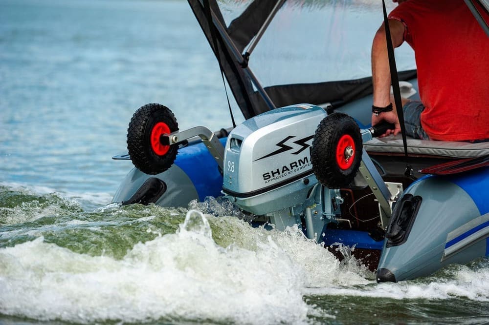 Купить 2х-тактный лодочный мотор SHARMAX SM9.8HS в Москве фото12