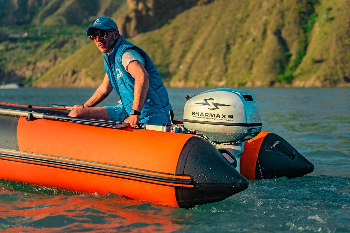 Купить 2х-тактный лодочный мотор SHARMAX SM9.9HS в Москве фото11