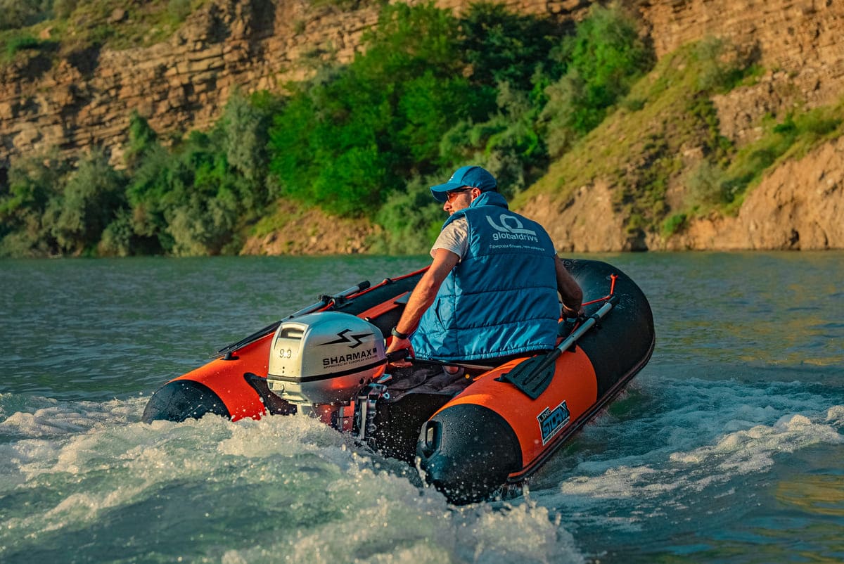 Купить 2х-тактный лодочный мотор SHARMAX SM9.9HS в Москве фото13