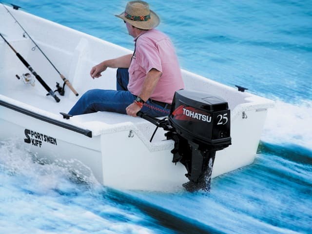 Купить 2х-тактный лодочный мотор TOHATSU M 25 S в Москве фото3