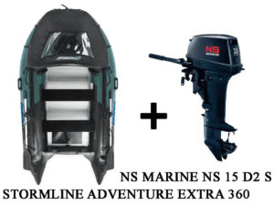 Купить Лодка ПВХ STORMLINE ADVENTURE EXTRA 360 + 2х-тактный лодочный мотор NISSAN MARINE NS 15 D2 S 