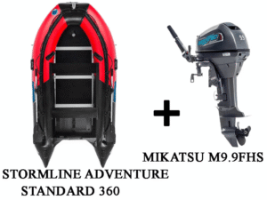 Купить Лодка ПВХ STORMLINE ADVENTURE STANDARD 360 + 2х-тактный лодочный мотор MIKATSU M9.9FHS 