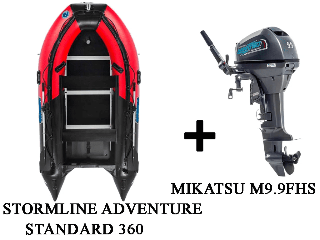 Купить Лодка ПВХ STORMLINE ADVENTURE STANDARD 360 + 2х-тактный лодочный мотор MIKATSU M9.9FHS в Москве