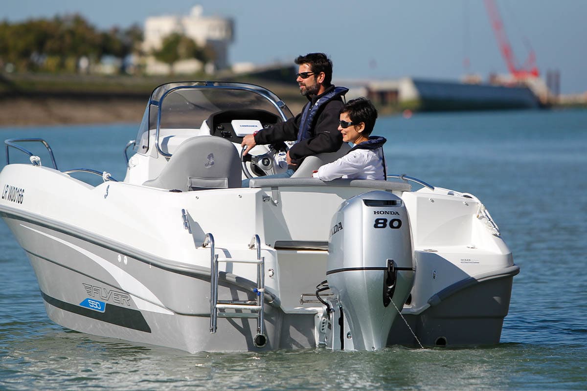 Купить 4х-тактный лодочный мотор HONDA BF80 LRTU в Москве фото6