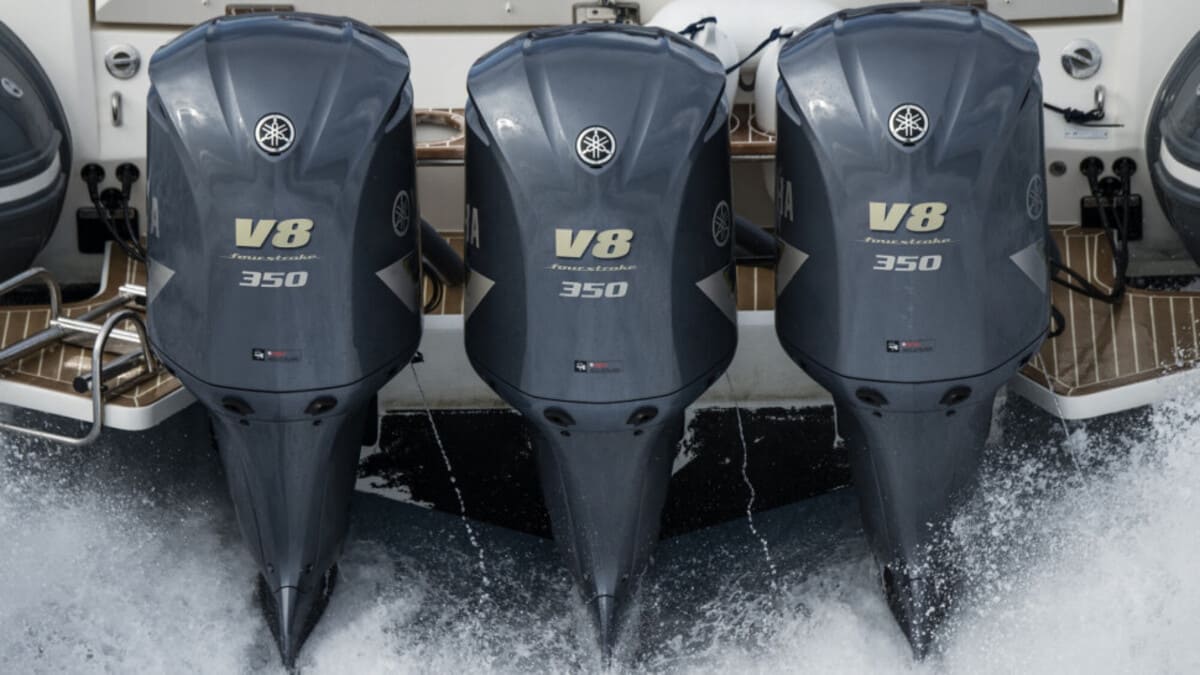 Купить 4х-тактный лодочный мотор YAMAHA F350AETX в Москве фото3