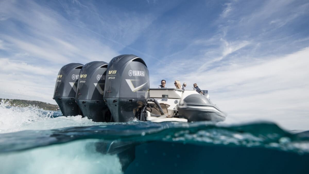 Купить 4х-тактный лодочный мотор YAMAHA F350AETX в Москве фото4