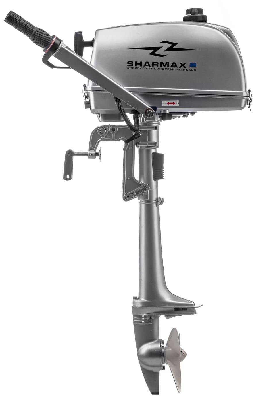 Купить 2х-тактный лодочный мотор SHARMAX SM4HS (2024) в Москве фото2