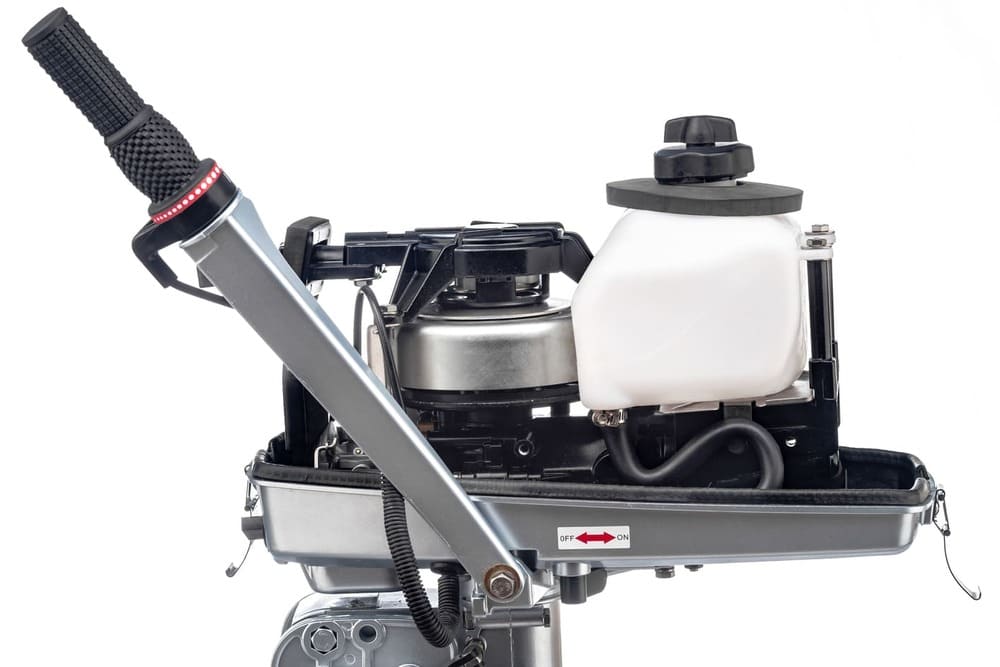 Купить 2х-тактный лодочный мотор SHARMAX SM4HS (2024) в Москве фото10