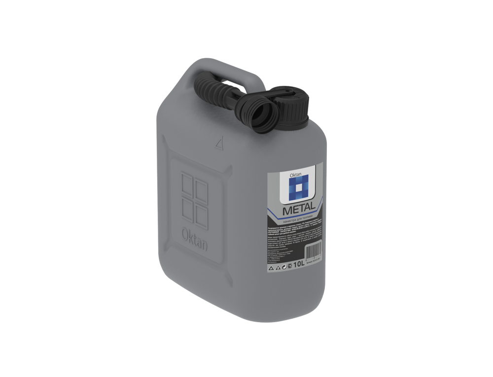 Купить Канистра ГСМ Oktan, 10л (Серый) в Москве