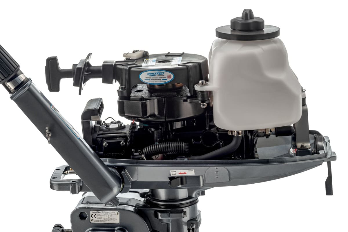 Купить 2х-тактный лодочный мотор MIKATSU M5FHS + внешний топливный бак 12 л. в Москве фото3