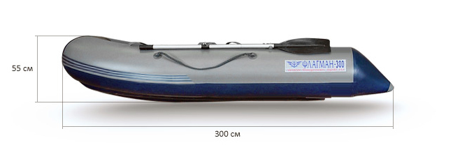 Купить Лодка ПВХ ФЛАГМАН 300 в Москве фото2